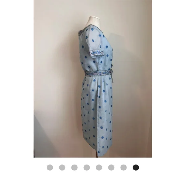 60s/70s Size S Vintage Hippie Dress - Picture 5 of 7